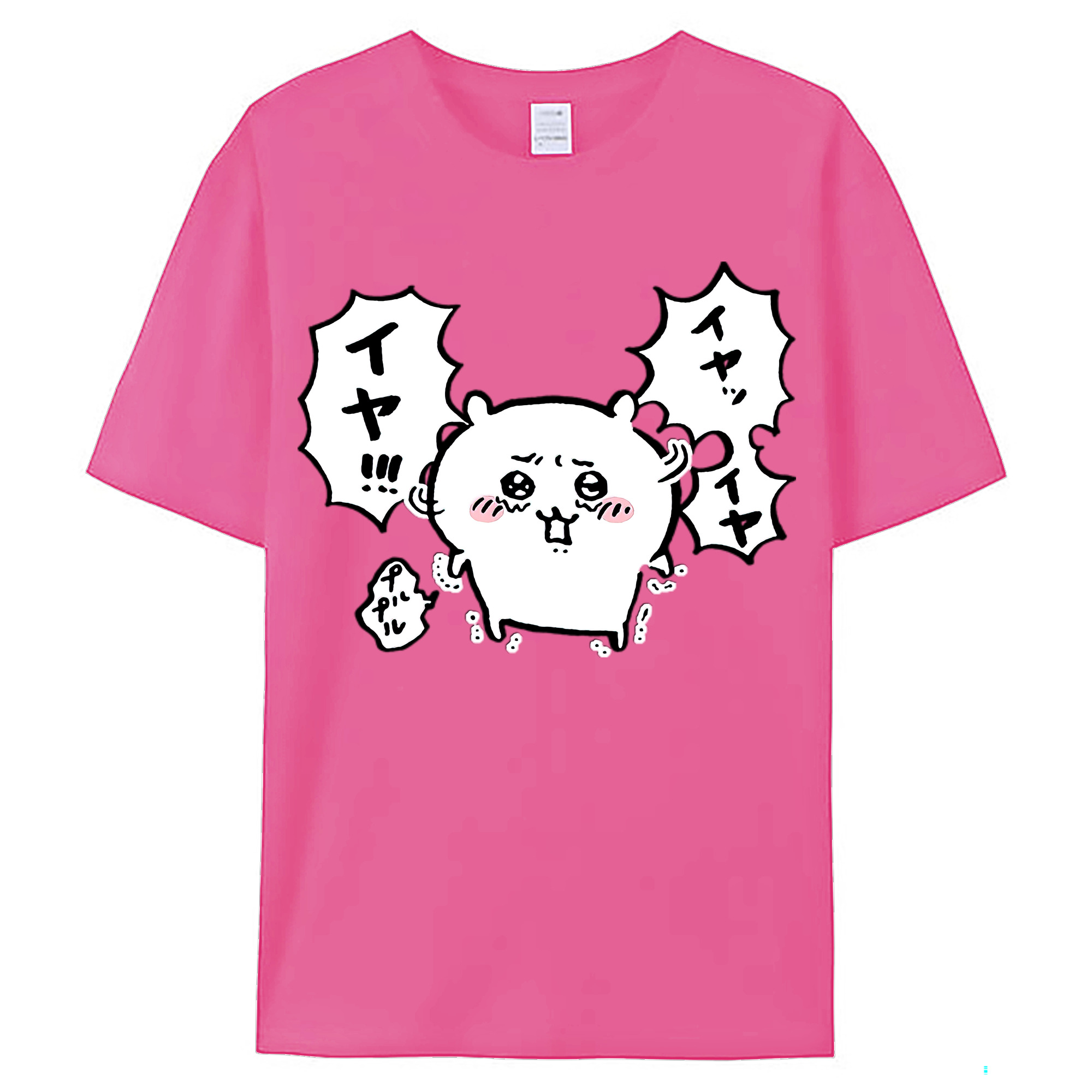 （画像用） ちいかわ ちいかわ Chii-kawa chiikawa レディースカジュアルプリントTシャツ（綿100％）